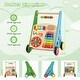 preview thumbnail 7 of 7, Toddler Push Walker Activity Center Toy with Burr-free Handle - 14" x 12" x 18.5"