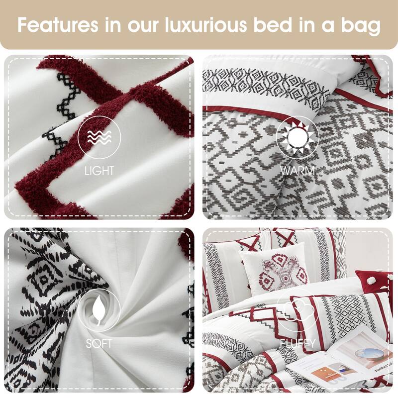 Nanshing Trina Embroidered 7-Piece Comforter Set