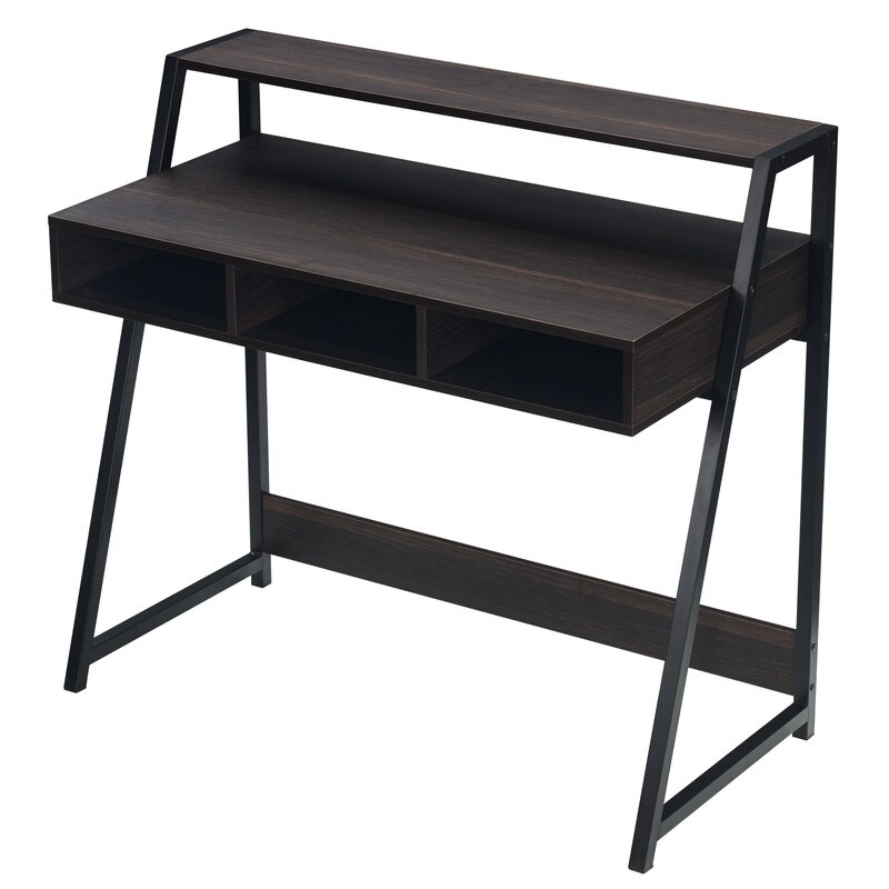 Shop Black Friday Deals On Carson Carrington Kakenas 36 Inch Espresso Writing Desk Overstock 30841447