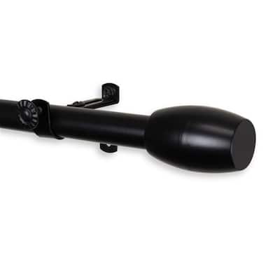 Tension Rod for Curtains, Adjustable Window Curtain Rod, Home Decor, Black Finish, 65-Inch Length - 120