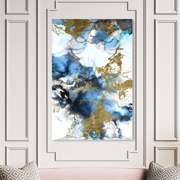 Oliver Gal 'Angel Visit' Abstract Wall Art Canvas Print Watercolor