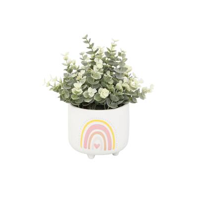 EUC in 4.75" Double Rainbow Footed Pot