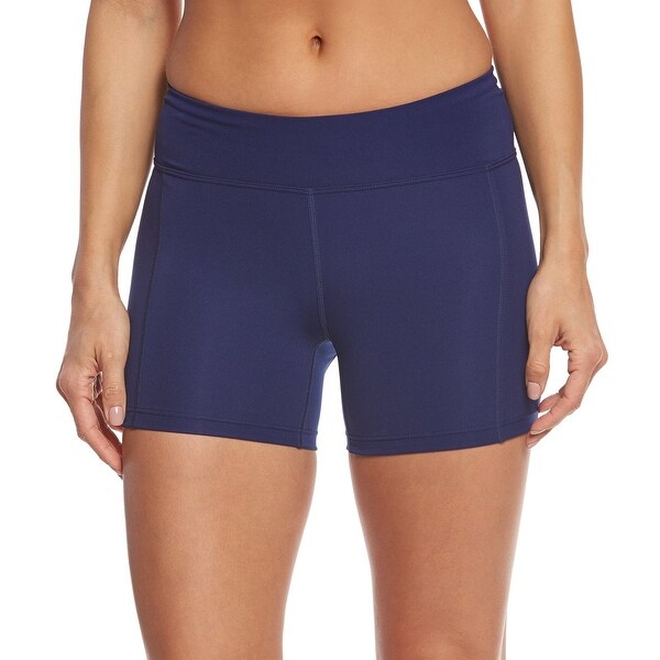 navy blue boy shorts swimwear