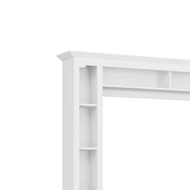 92" Modern 4-Piece Entertainment Center Wall Unit Media Console with Bookshelves for TVs Up to 80"
