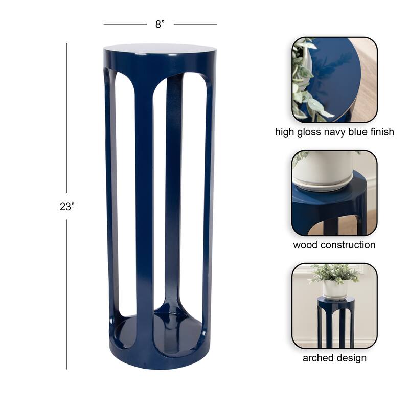 Kate and Laurel Dahl Wood Drink Table