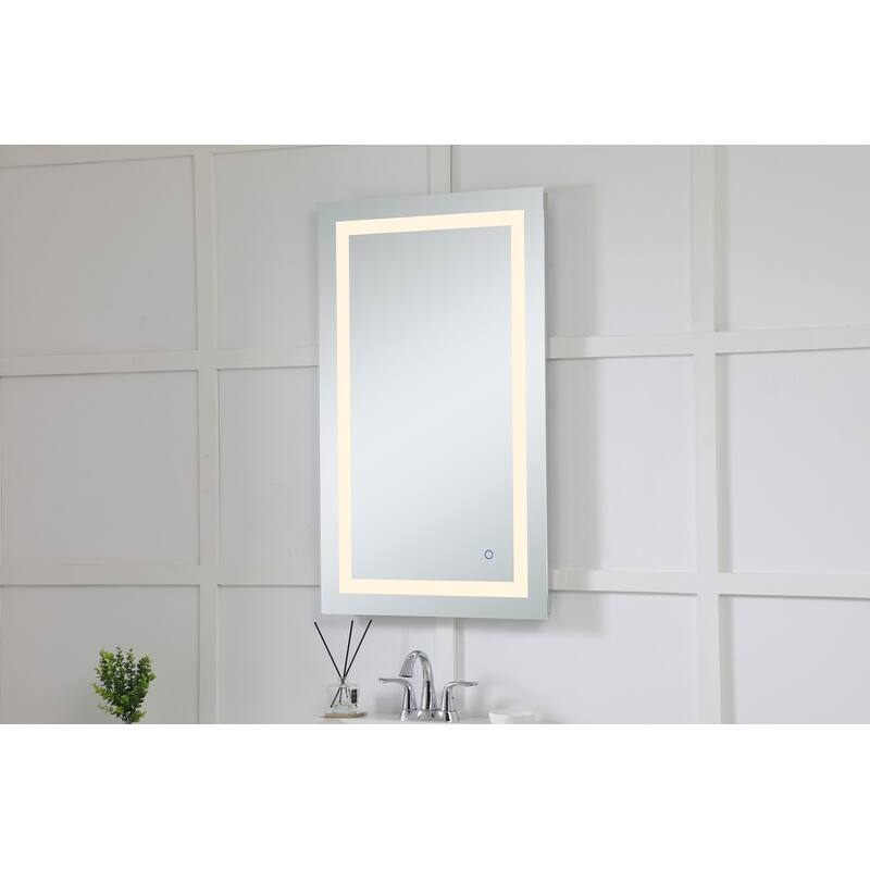 Silver Orchid Gael Silver Hardwired LED Mirror