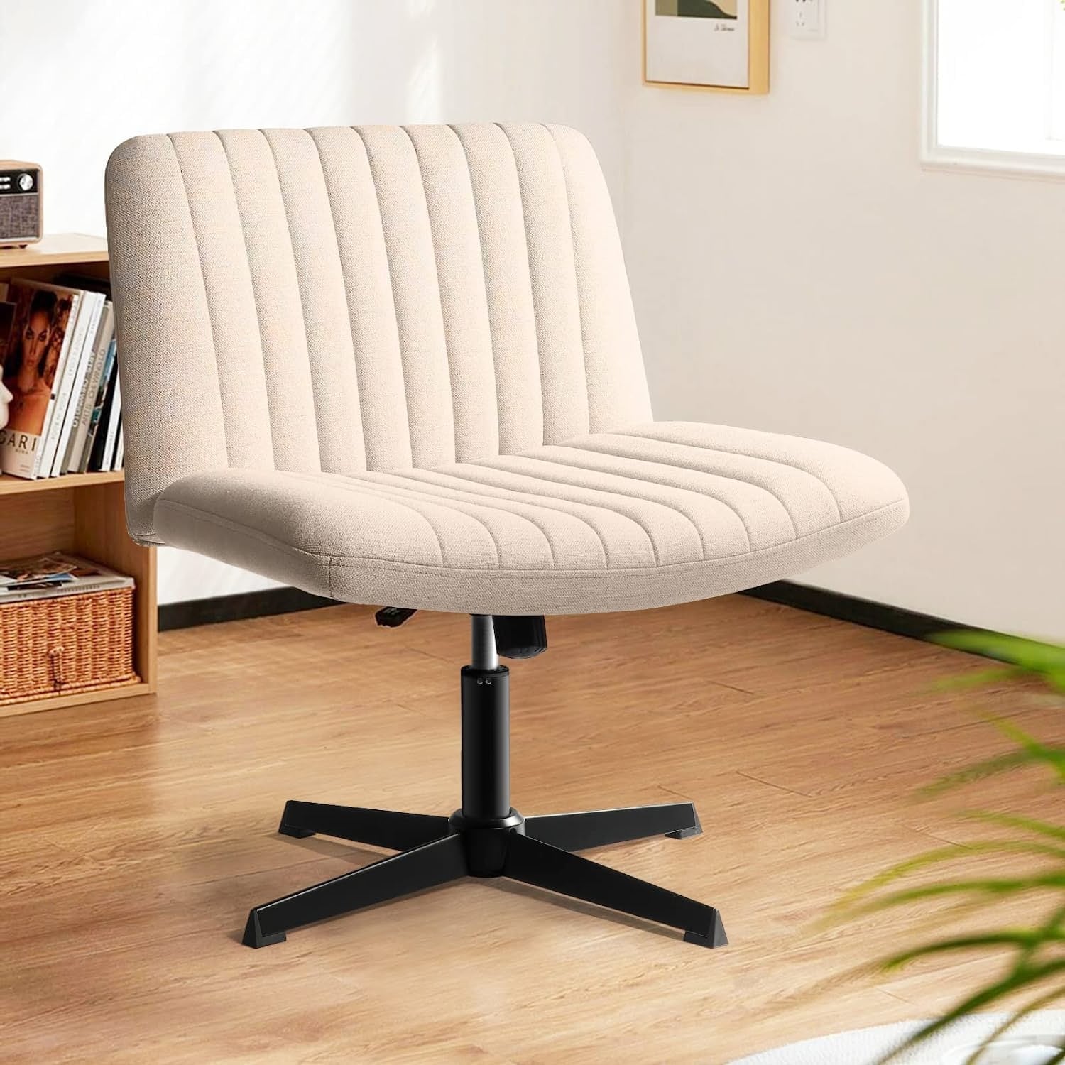 Fabric chair with wheels deals