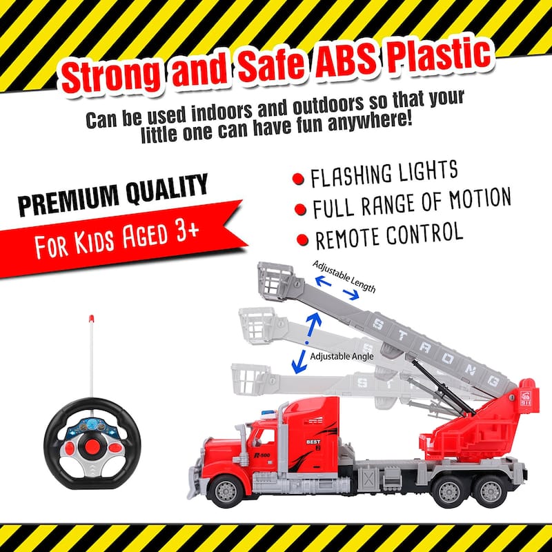Red Remote Control Big Rig with Crane and Basket - Bed Bath & Beyond