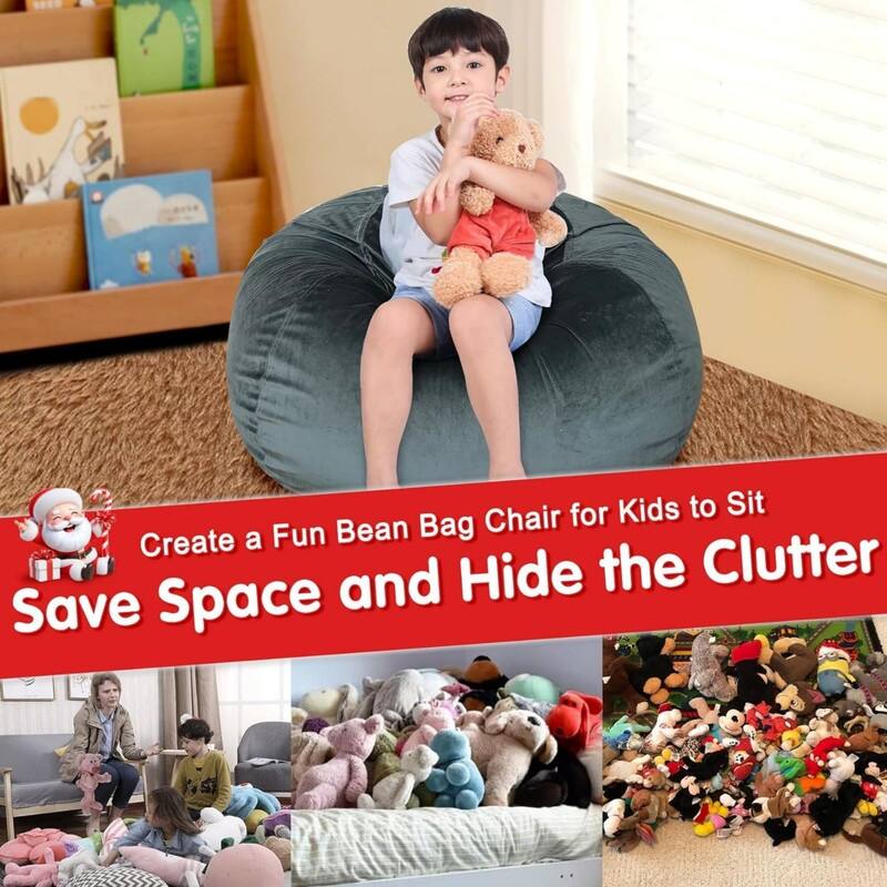 Zipper Storage BeanBag Cover (No Beans) Large