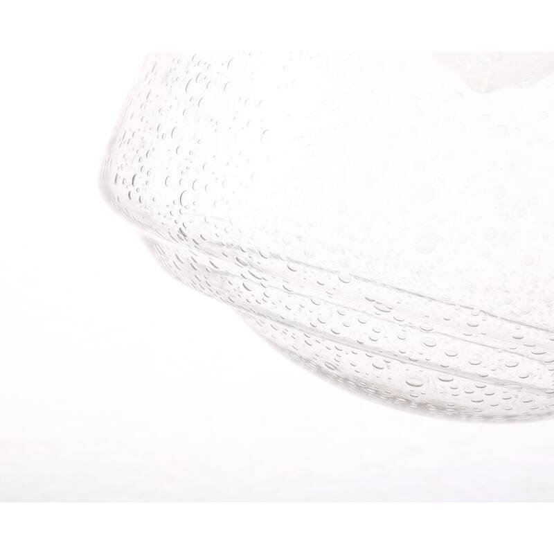 Klyli 11-inch 1-light Clear Seeded Glass Hanging Pendant