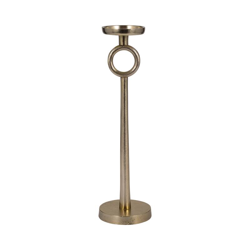 Sagebrook Home Simple Black Modern Iron Candle Holder