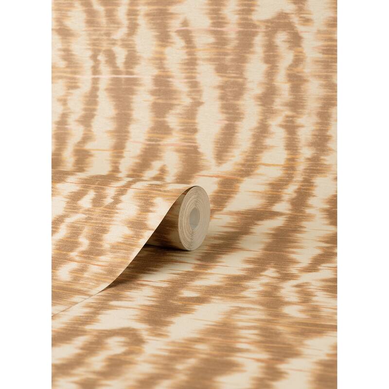 Fine Decor Hartmann Rust Stripe Texture Wallpaper