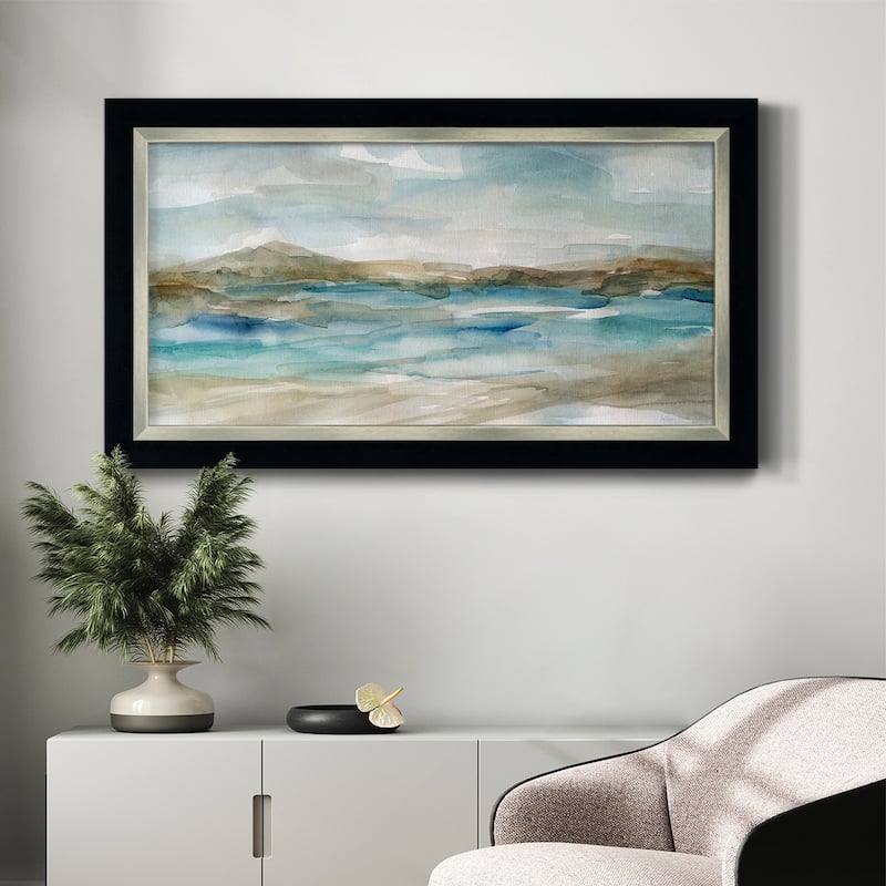 Peaceful Beach II Premium Framed Canvas- Ready to Hang