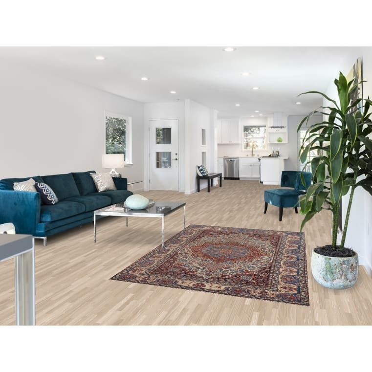 Pre-1900 Antique Isfahan Vegetable Dye Persian Rug Handmade Wool Carpet - 4'7" x 6'7"