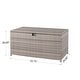 preview thumbnail 40 of 61, Outdoor 52.75"W 140 Gallon Patio Oversize Wicker Storage Bench Deck Box - 52.75"W x 29"D x 26"H