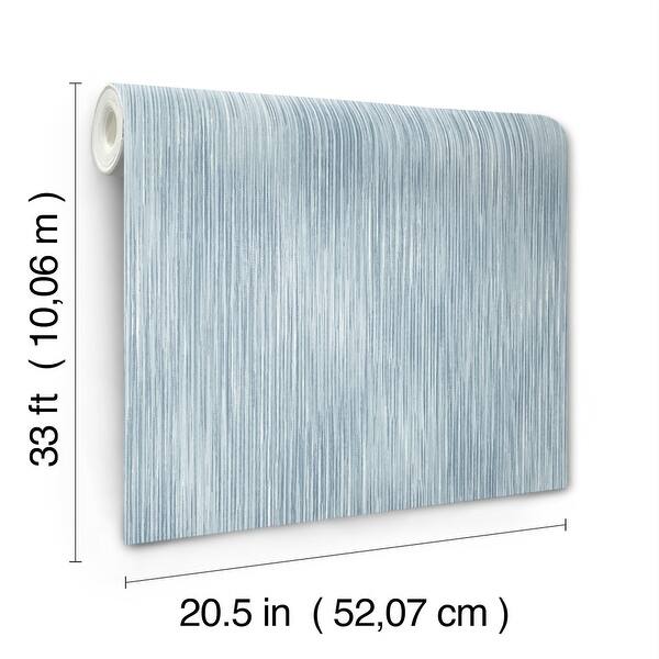 A-Street Prints Largo Sky Blue Striated Wallpaper
