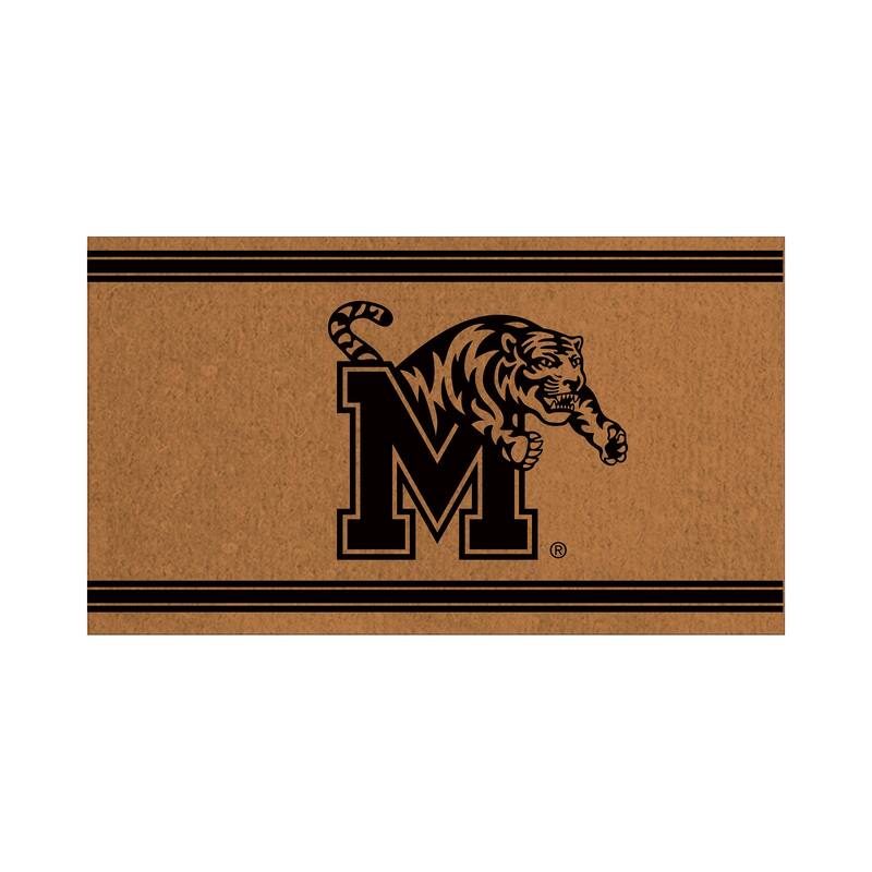 University of Memphis Monochrome Indoor/Outdoor Coir Door Mat - 28" x 16"
