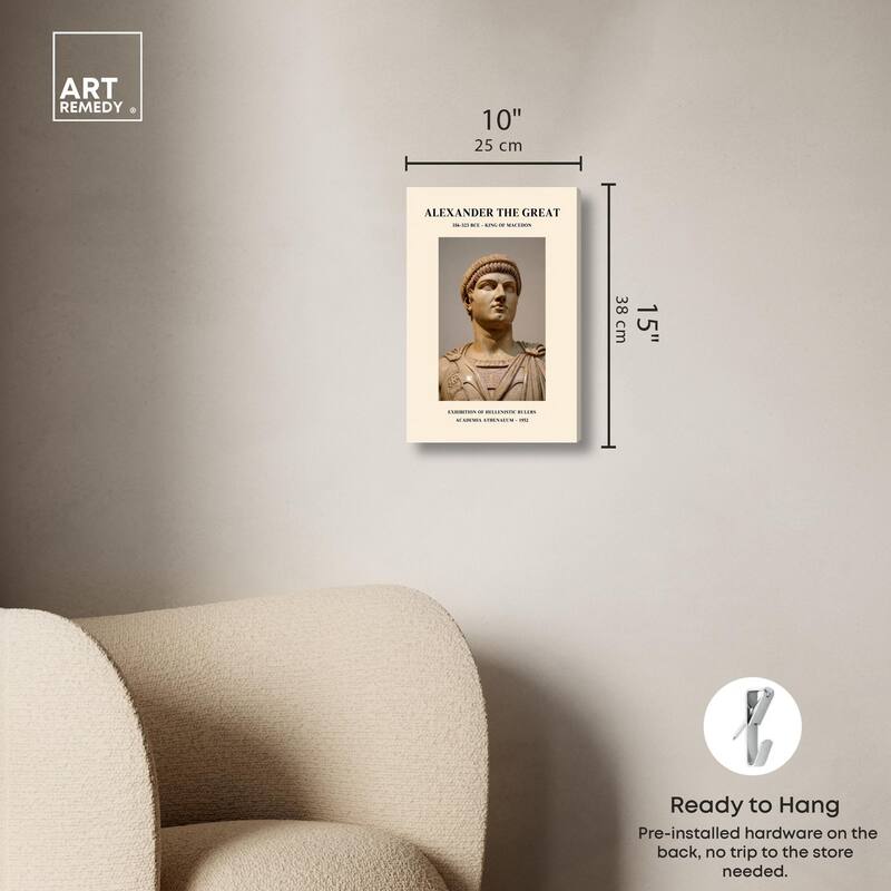 Alexander the Great Canvas by Art Remedy, Gallery Wrapped