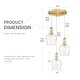 preview thumbnail 13 of 18, Modern 3-Light Kitchen Island Chandelier