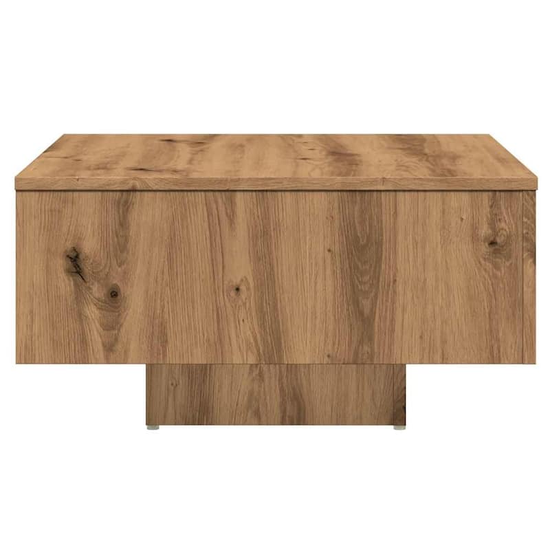 vidaXL Coffee Table Artisan Oak Engineered Wood Regular Coffee Table - 23.6 x 23.6 x 12.4
