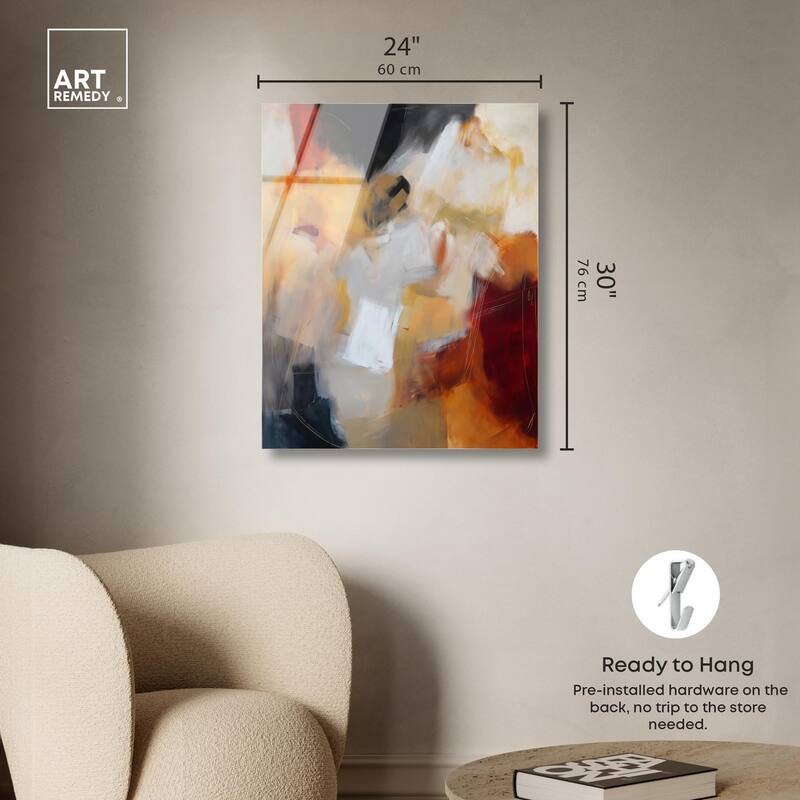 Earth and Fire III Acrylic by Art Remedy, Ready to Hang