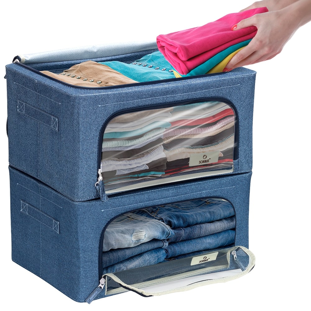 Storage Box With Window Small - 2 Pack