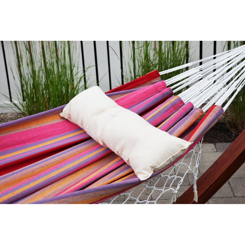 Acapulco Outdoor Patio Pillow Cotton Hammock Cushion - 10 x 30 Inches