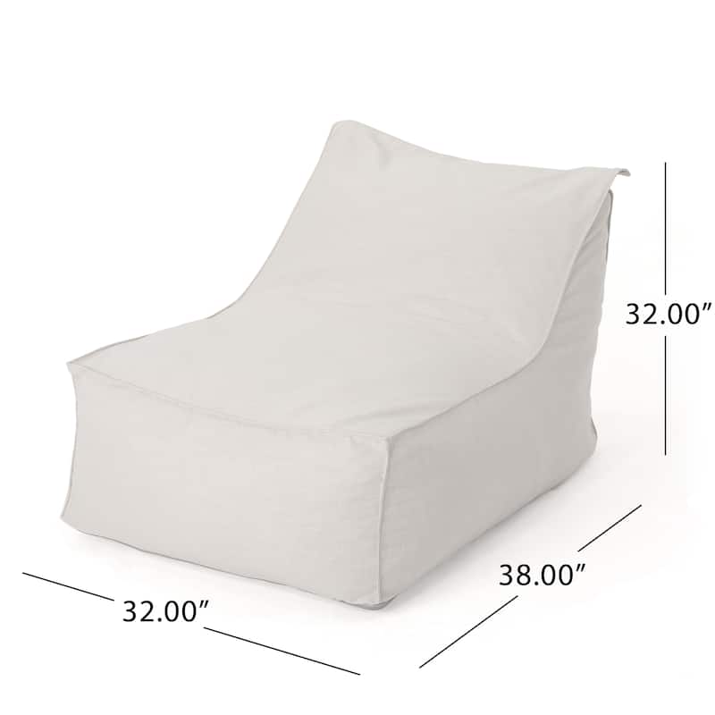 Tulum Indoor/Outdoor Bean Bag Lounger by Christopher Knight Home