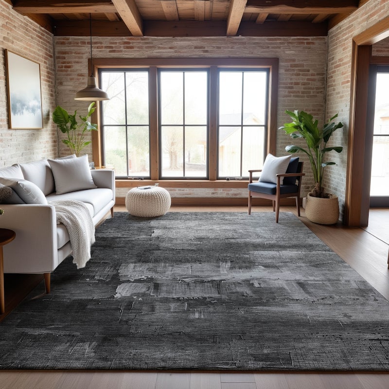 Premium Washable Super Soft Modern Brushstrokes Mayfield Rug