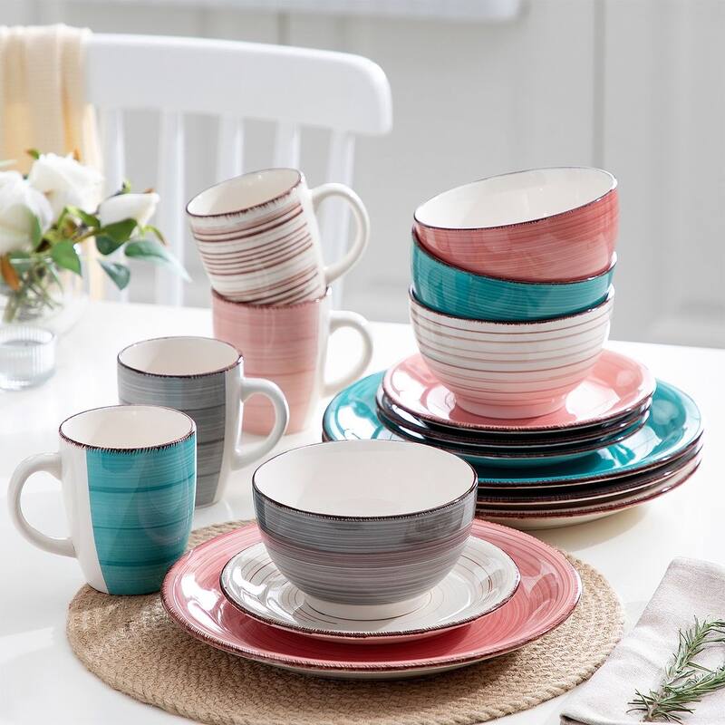 vancasso 32-Piece Exquisite Stoneware Dinnerware Set (Service for 8)