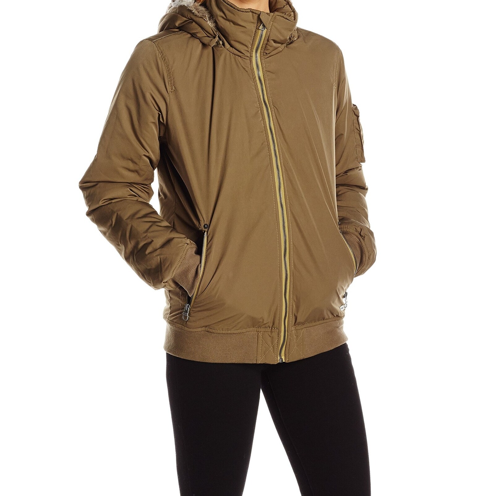 Shop Bench New Olive Green Womens Size Xl Full Zip Hooded Parka
