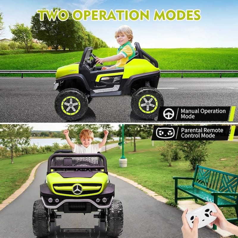 24V Ride On Truck Car for Kids 2 Seater Licensed Mercedes Benz Toddles Electric Car