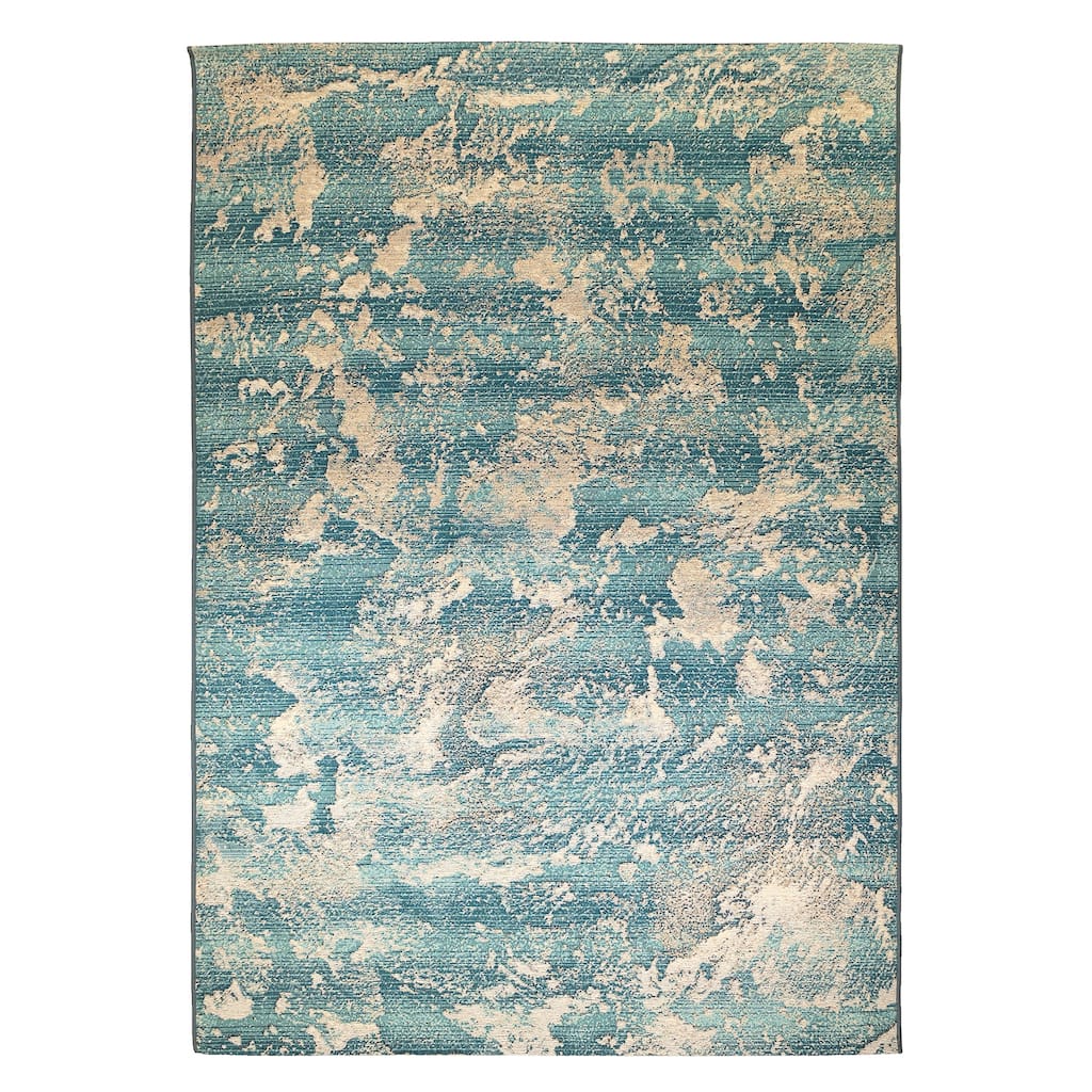Liora Manne Marina Stormy Sea Abstract Indoor/ Outdoor Area Rug