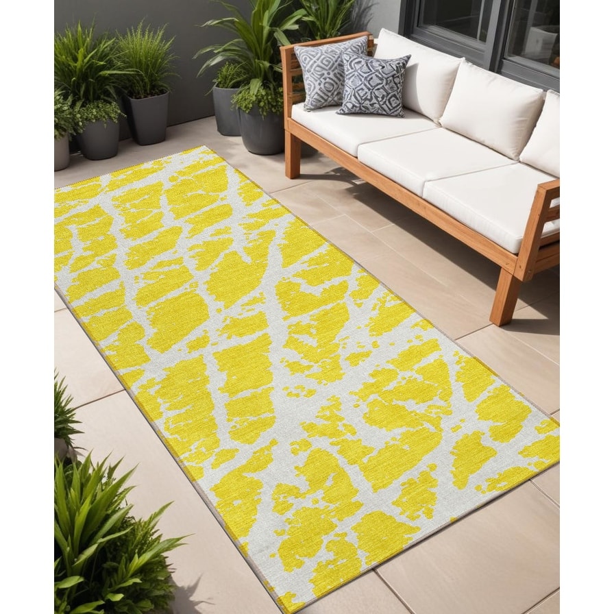 Altove Unique Abstract Weather Resistant Versatile Elegance Outdoor Rug
