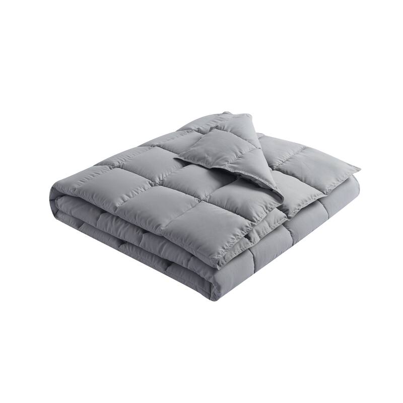 Water and Stain Resistant Bacteria Inhibiting Throw Blanket, 50" x 70" - Grey