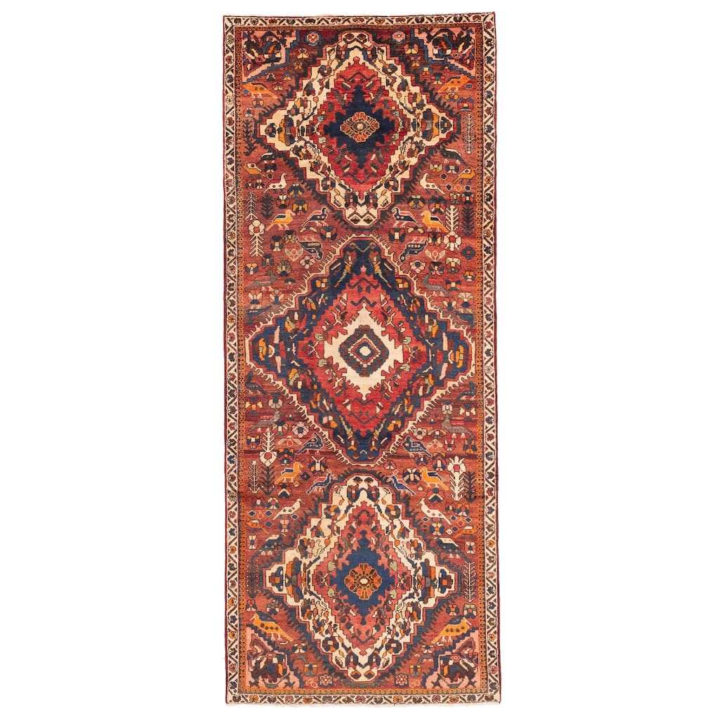 ECARPETGALLERY Hand-knotted Konya Anatolian Red Wool Rug - 4'0 x 10'9