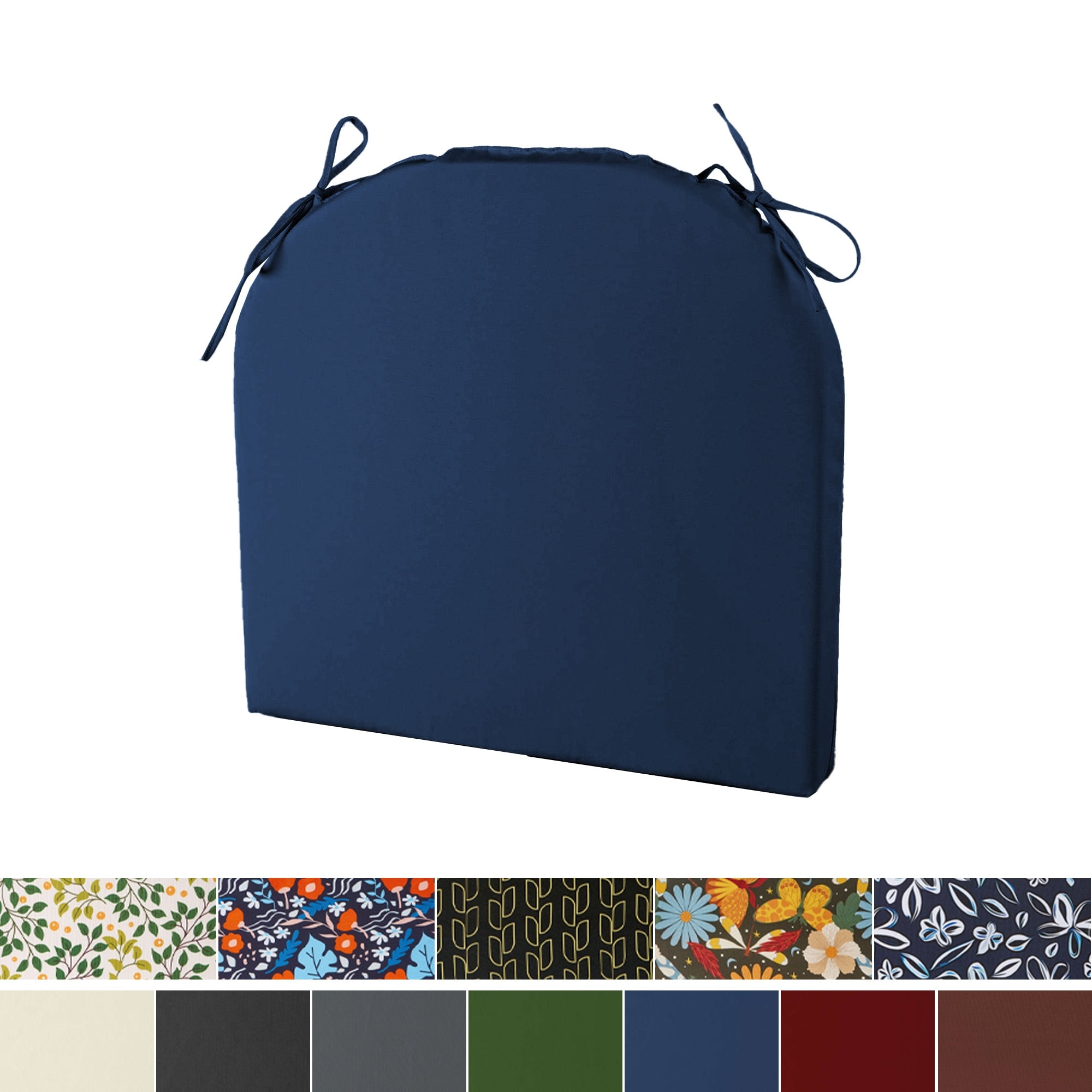 Set of 4 Solid Soft Outdoor Patio Deep Seat Cushion