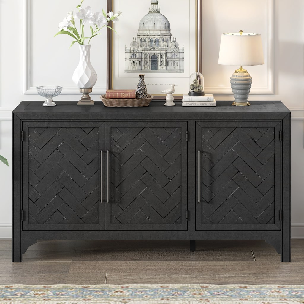 Designed Storage Cabinet Sideboard with Adjustable Shelves