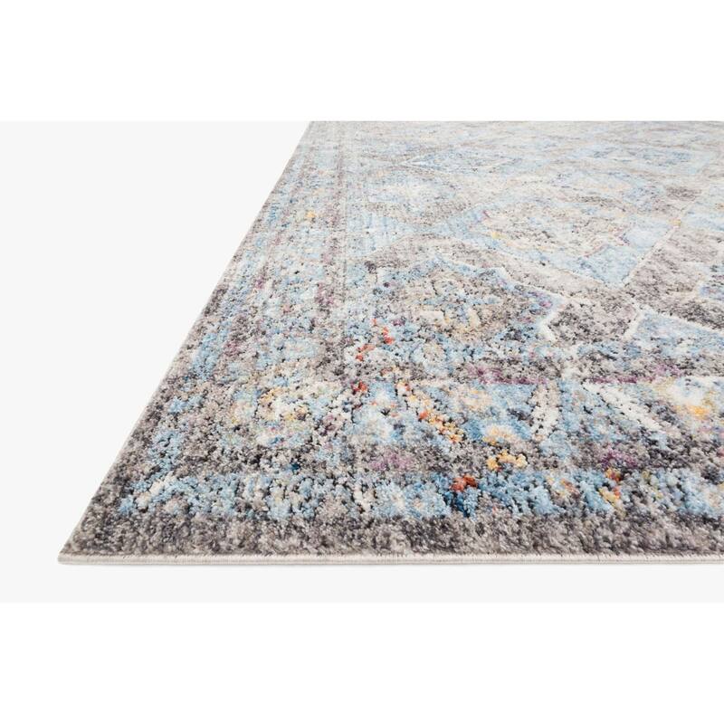 Alexander Home Adrian Distressed Multi Diamond Traditional Rug