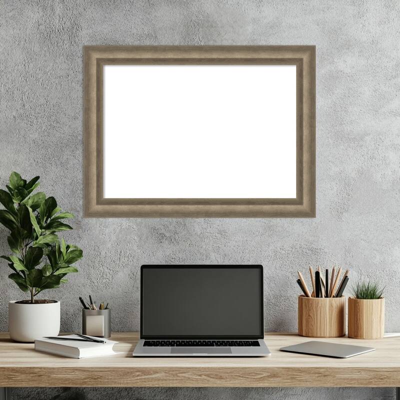 Amanti Art Angled Bronze Framed Dry Erase Magnetic Board