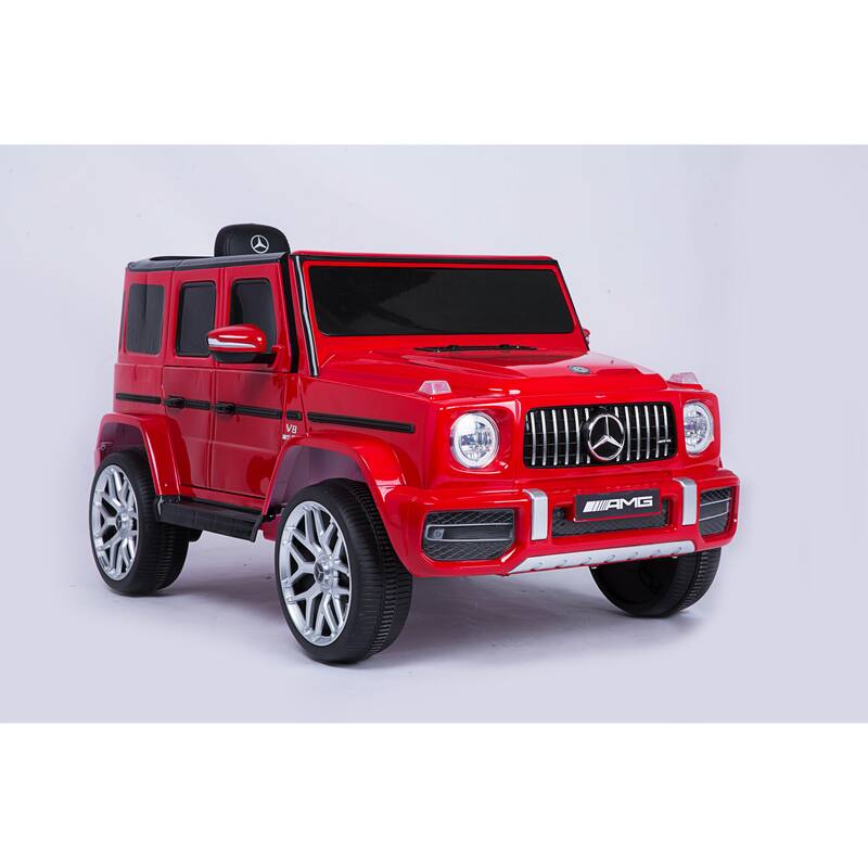 Mercedes-Benz G63 Kids Electric Ride-On Car with Parental Remote, Music Player, and Quake-Proof Wheels 鈥