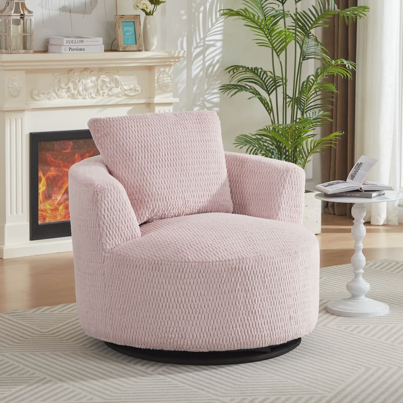 360° Swivel Accent Chair, Modern Comfort Seating for Living Room,Office,Apartment