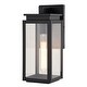 preview thumbnail 1 of 4, Vaxcel Lighting T0776 Uptown 13" Tall Outdoor Wall Sconce Matte Black