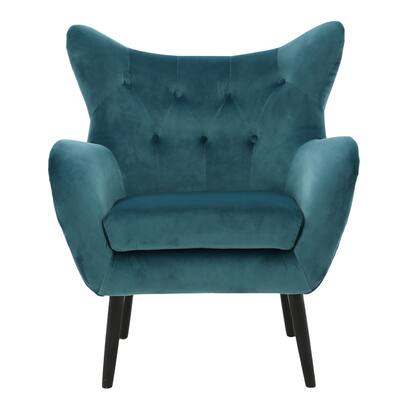 Green Velvet Armchair Wingback Chairs Sofa Chair Accent Chairs Lazy Chair