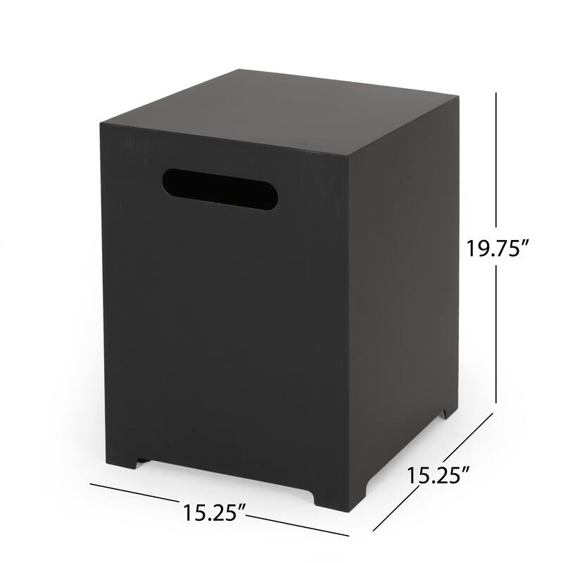 Wellington Outdoor Metal Tank Holder Side Table by Christopher Knight Home