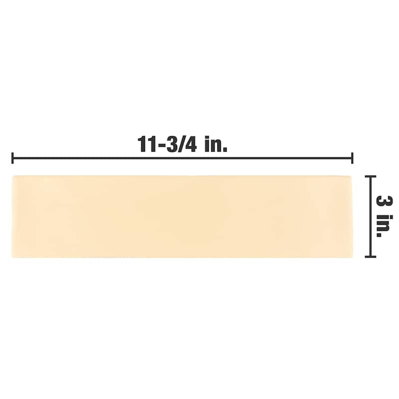 Merola Tile Chalk Ocre 3" x 11-3/4" Ceramic Wall Tile