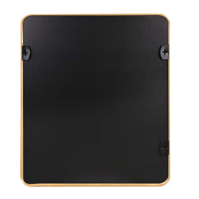 Bathroom Mirror for Over Sink Wall Mirror Metal Frame Rounded Rectangular Vanity Mirrors for Bedroom Living Room Entryway Decor