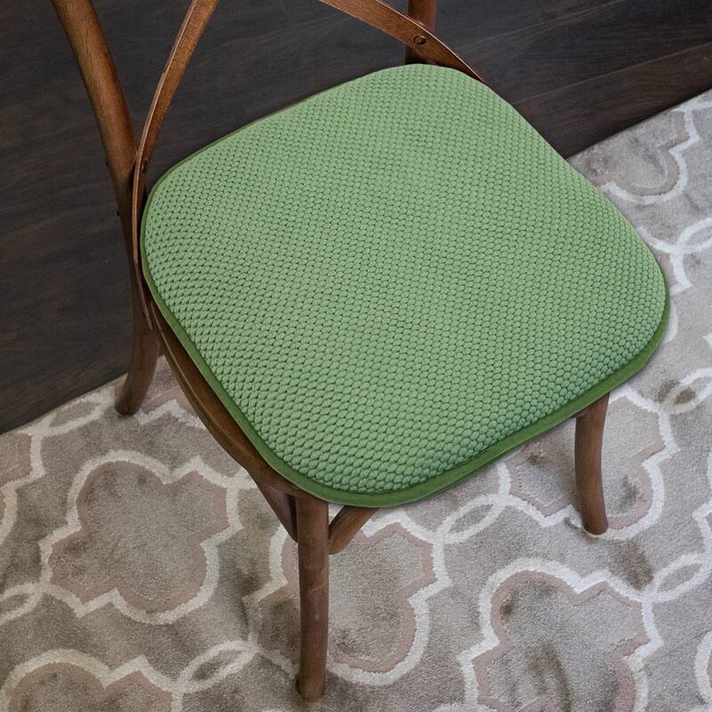 16-in. Square Non-slip Memory Foam Seat Cushions (2 OR 4) - 16 X 16