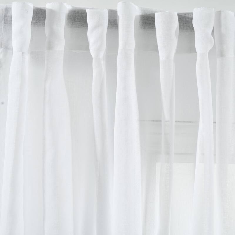 Lush Decor Zuri Flora Sheer Window Curtain Panel Pair