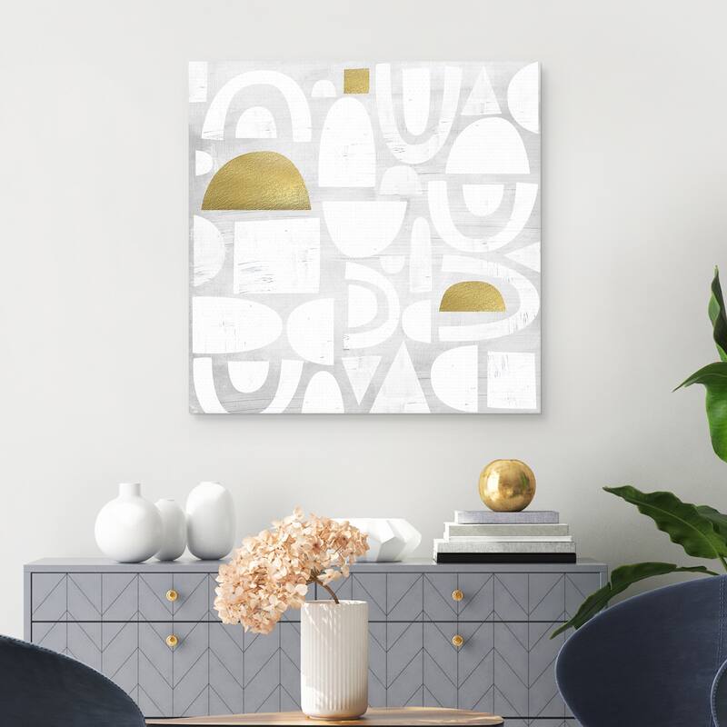 Gold Code by Nikki Chu Canvas Art Print